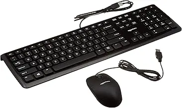 Teclado y mouse con cable